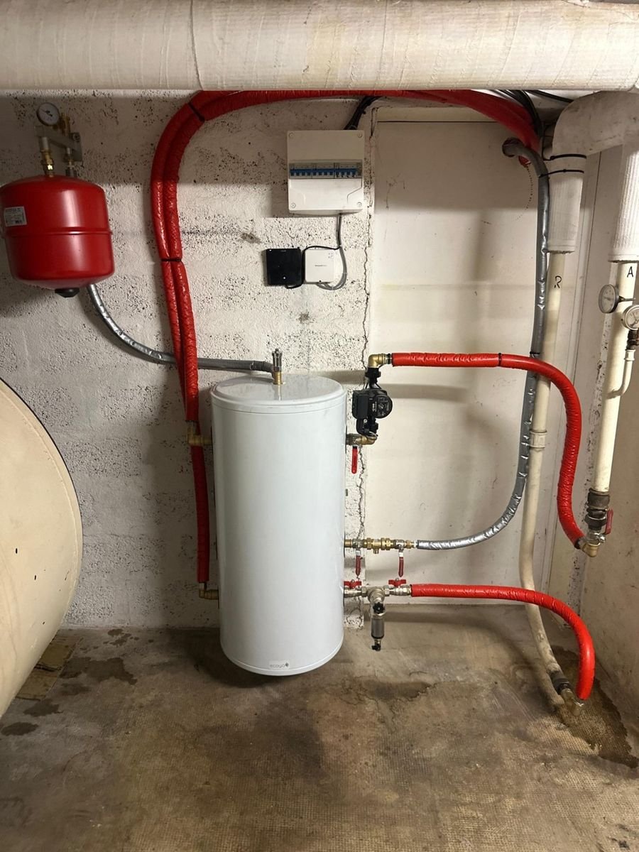 Après : installation de la pompe à chaleur