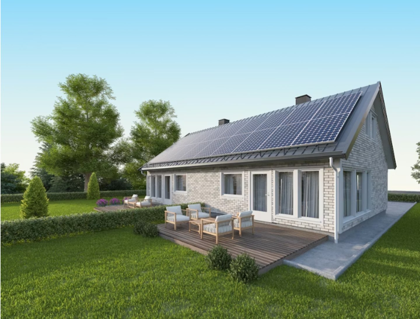 Installation photovoltaïque sur maison individuelle