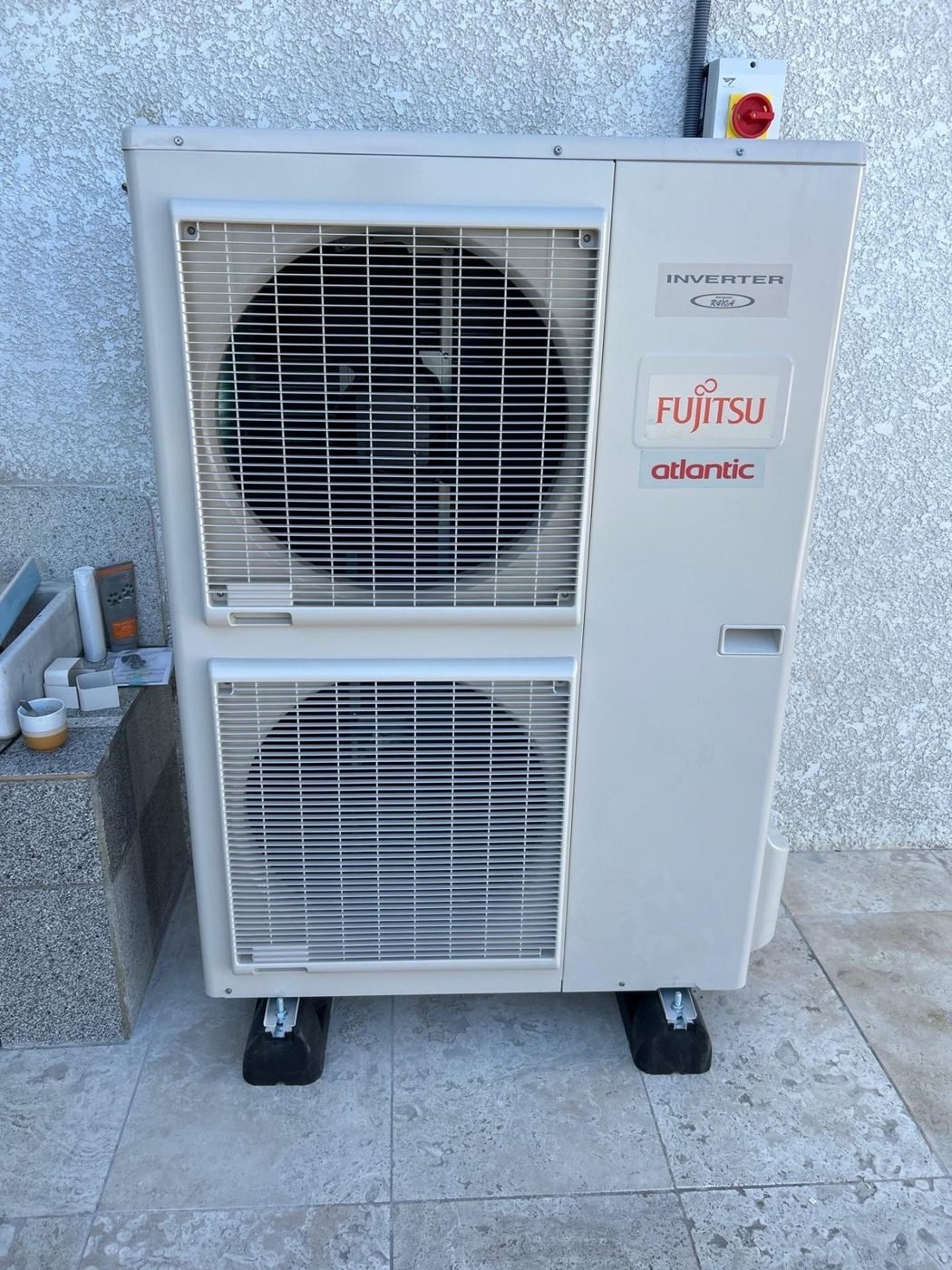 Pompe à chaleur Atlantic Fujitsu installée par ECO CLIMS