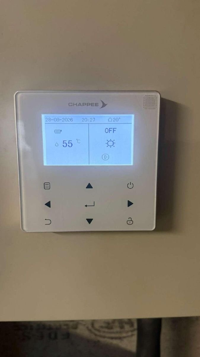 Interface de commande de la pompe à chaleur